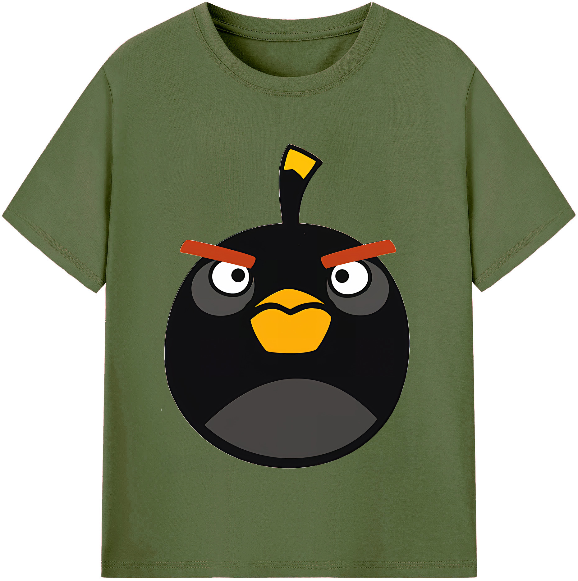 （画像用） Angry Birds アングリーバード 綿100％半袖Tシャツ（フロントプリント）